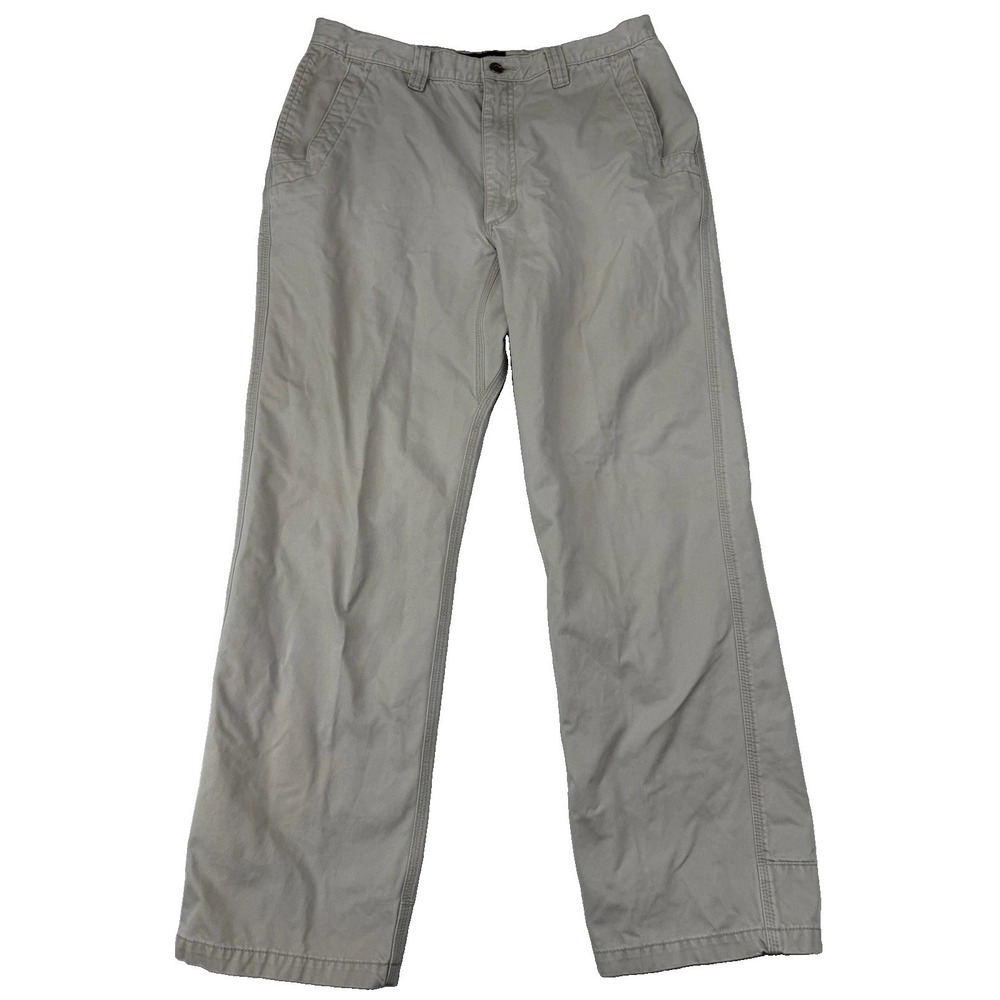 Mountain Khakis Pants Men 34x32 Beige Poplin Cotton RN 79134